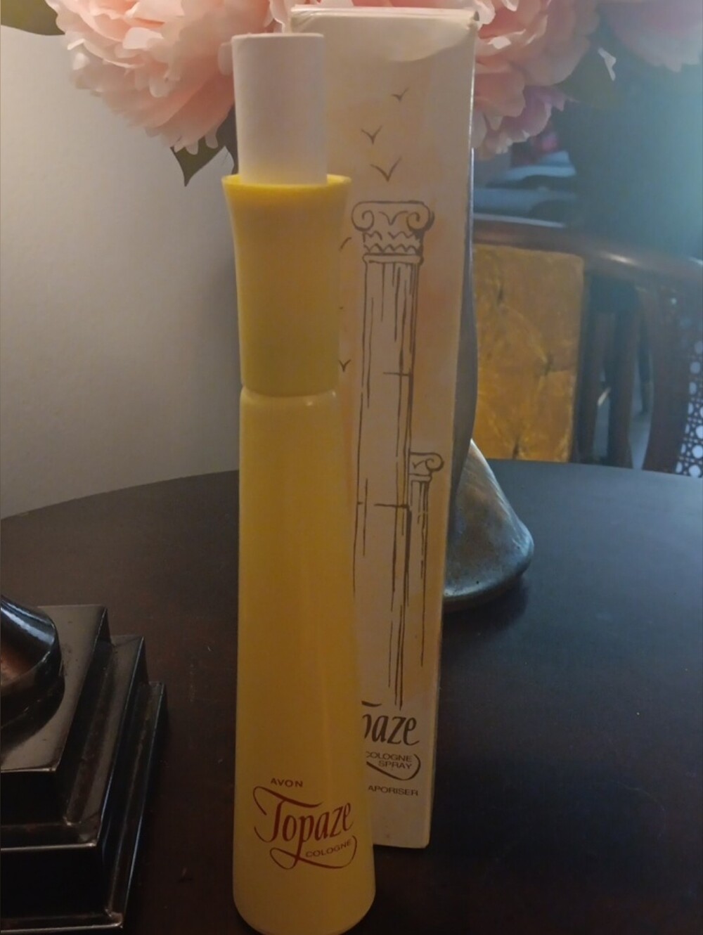 Avon Topaze Yellow Women's Cologne Bottle